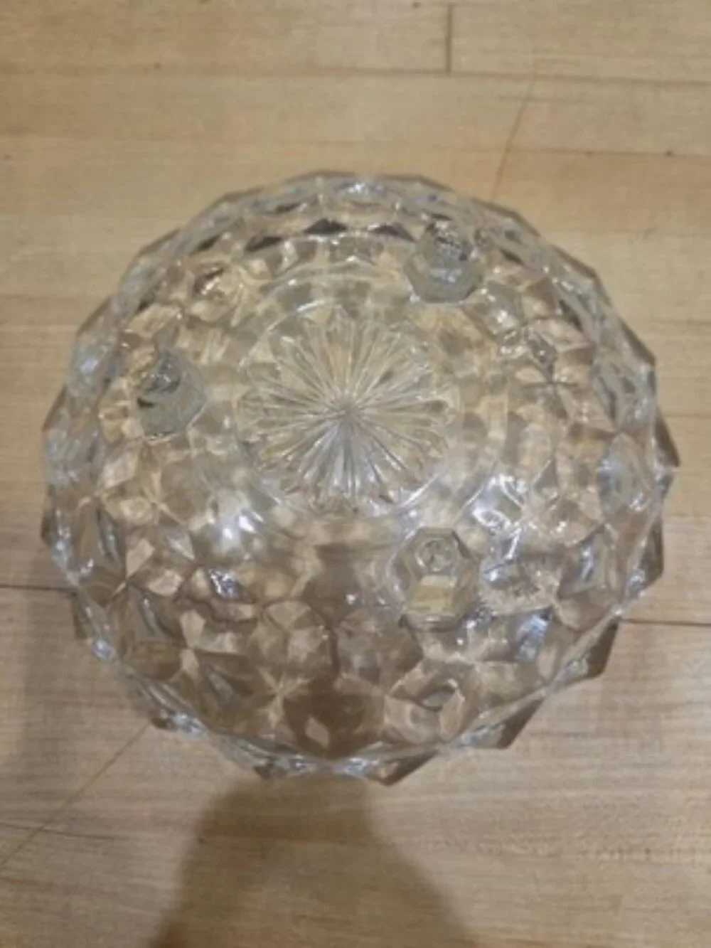 Vintage Fostoria American Clear Glass 3 Toed Bon Bon Candy Bowl Sawtooth 6.5